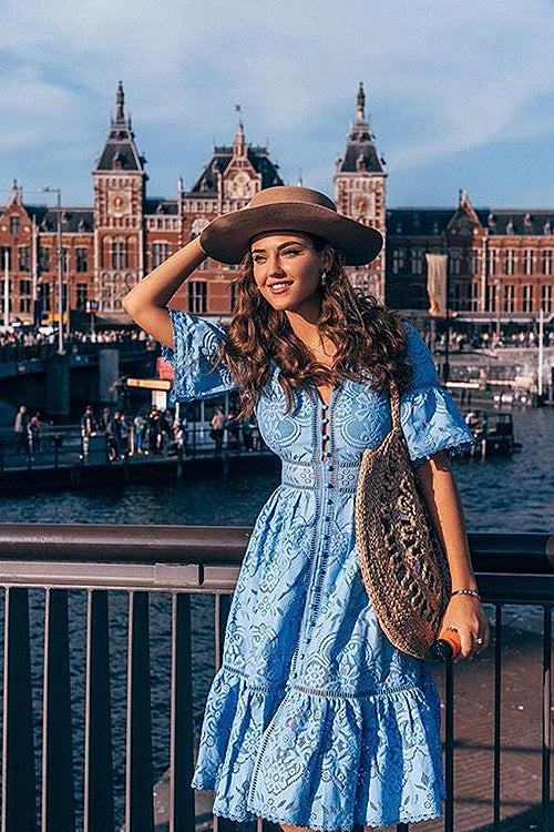 Celina | Zomerse Bloesem Jurk