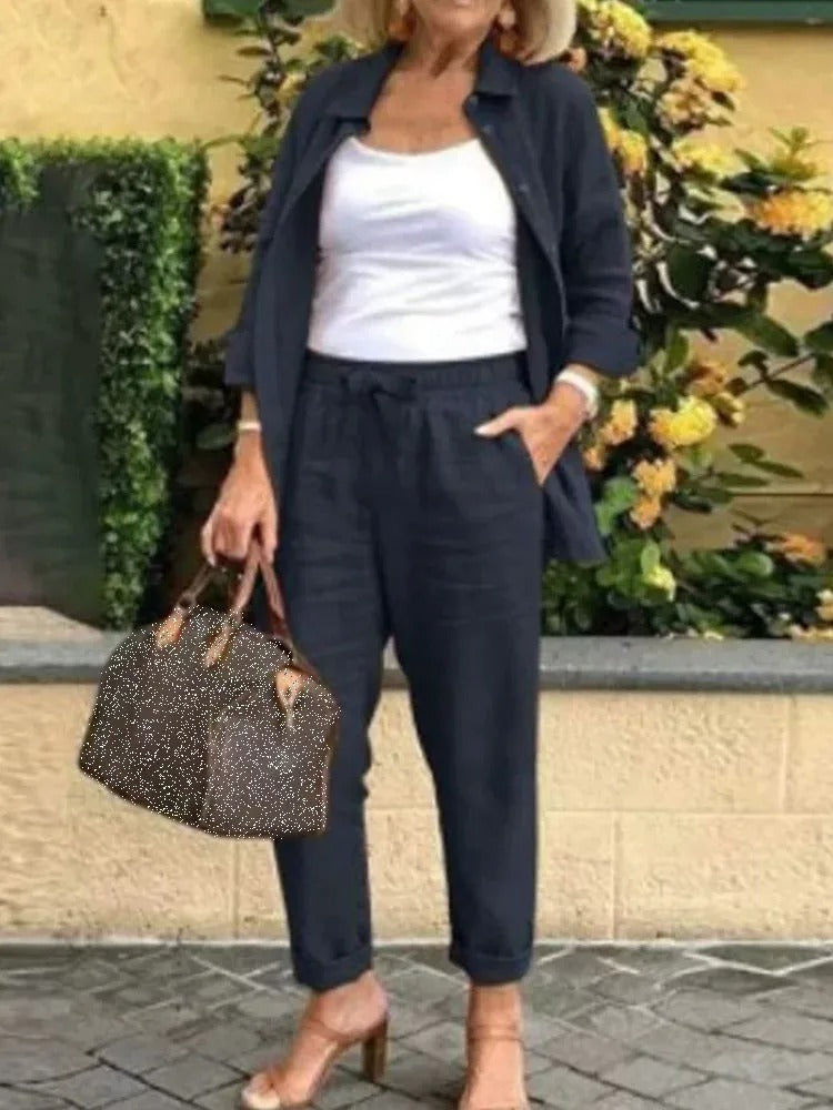Celina | Chic Brokaat Tweedelig Setje