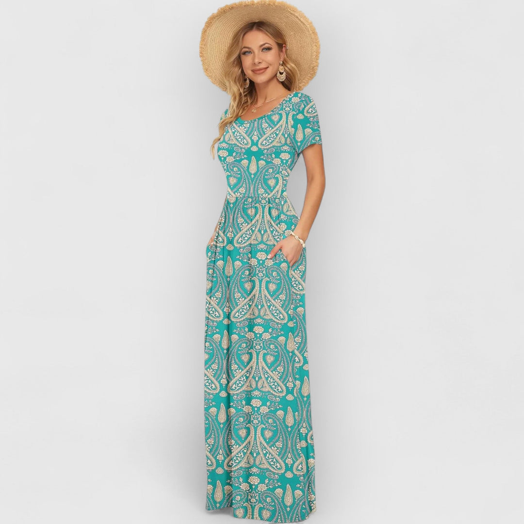 Celina | Maxi Jurk met Zakken