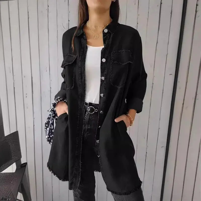 Celina | Denim Casual Overhemdjack