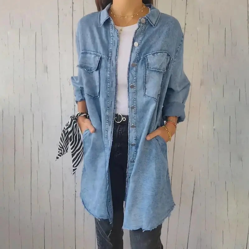 Celina | Denim Casual Overhemdjack