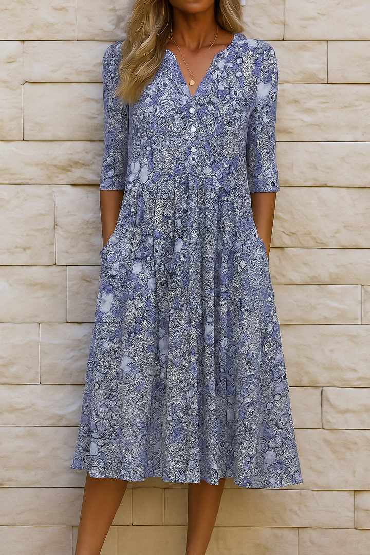 Celina | V-Hals Elegance Jurk