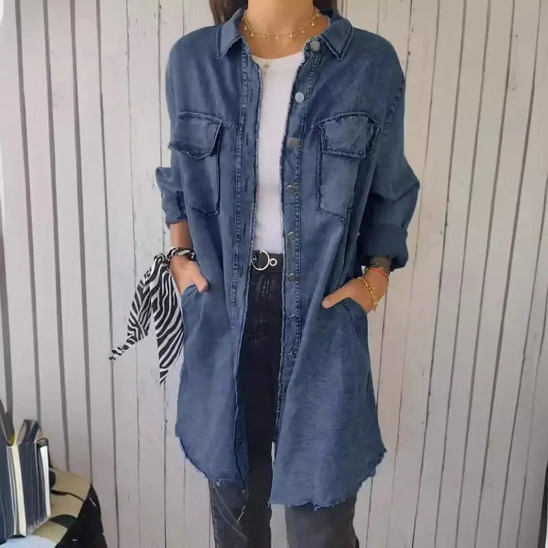 Celina | Denim Casual Overhemdjack