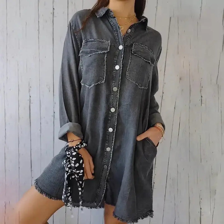 Celina | Denim Casual Overhemdjack