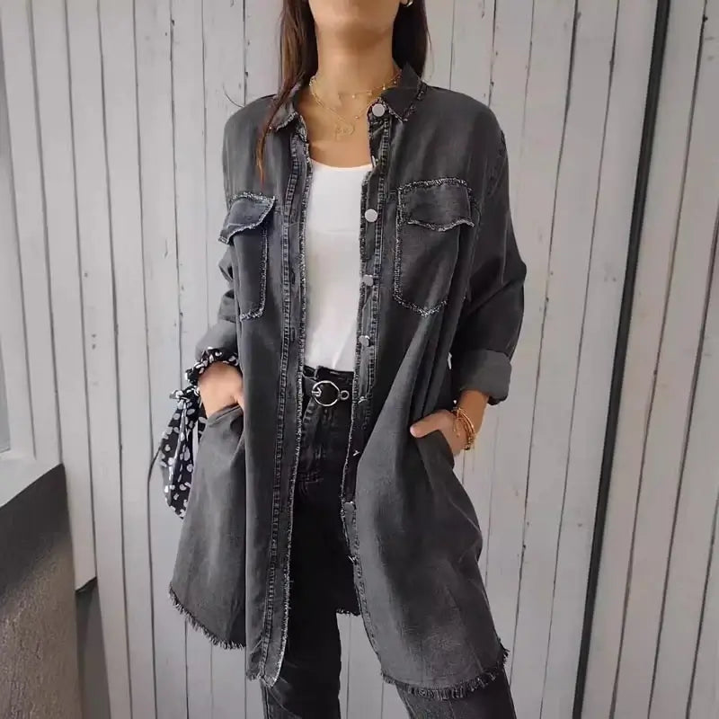 Celina | Denim Casual Overhemdjack