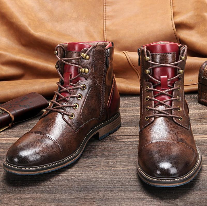 Celina | Luxe Oxford Leren Boots