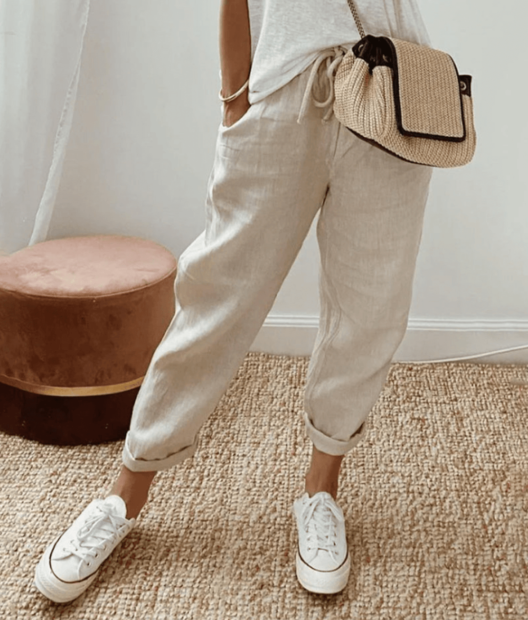 Celina | Elegante Katoen-Linnen Broek
