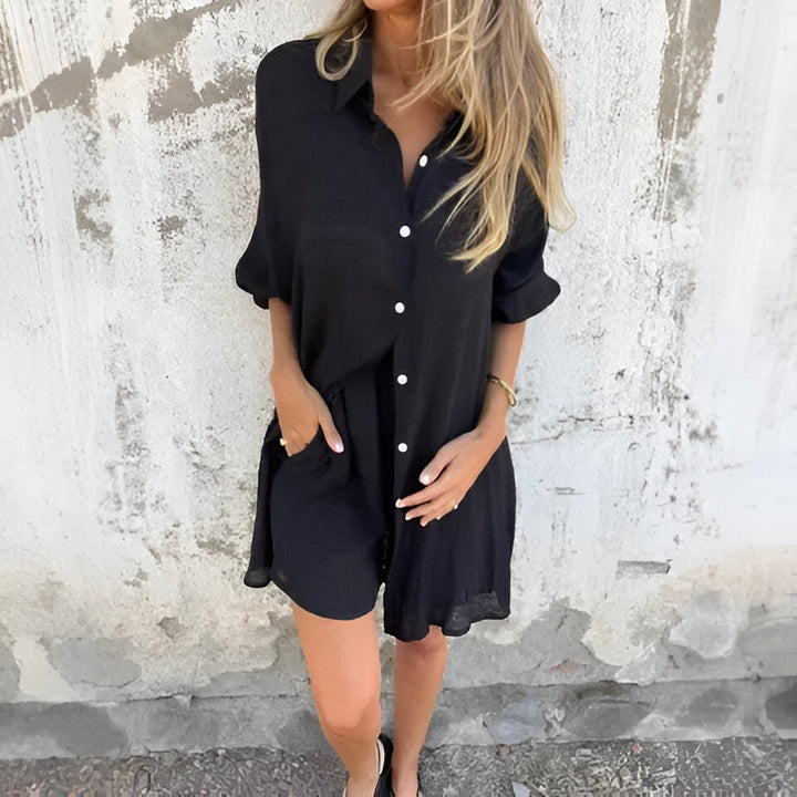 Celina | Comfortabele Blouse & Shorts Set