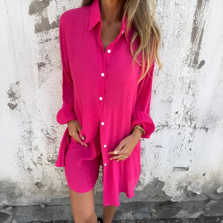 Celina | Comfortabele Blouse & Shorts Set