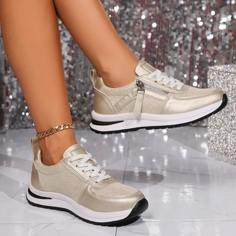 Celina | Glanzende Comfort Sneaker