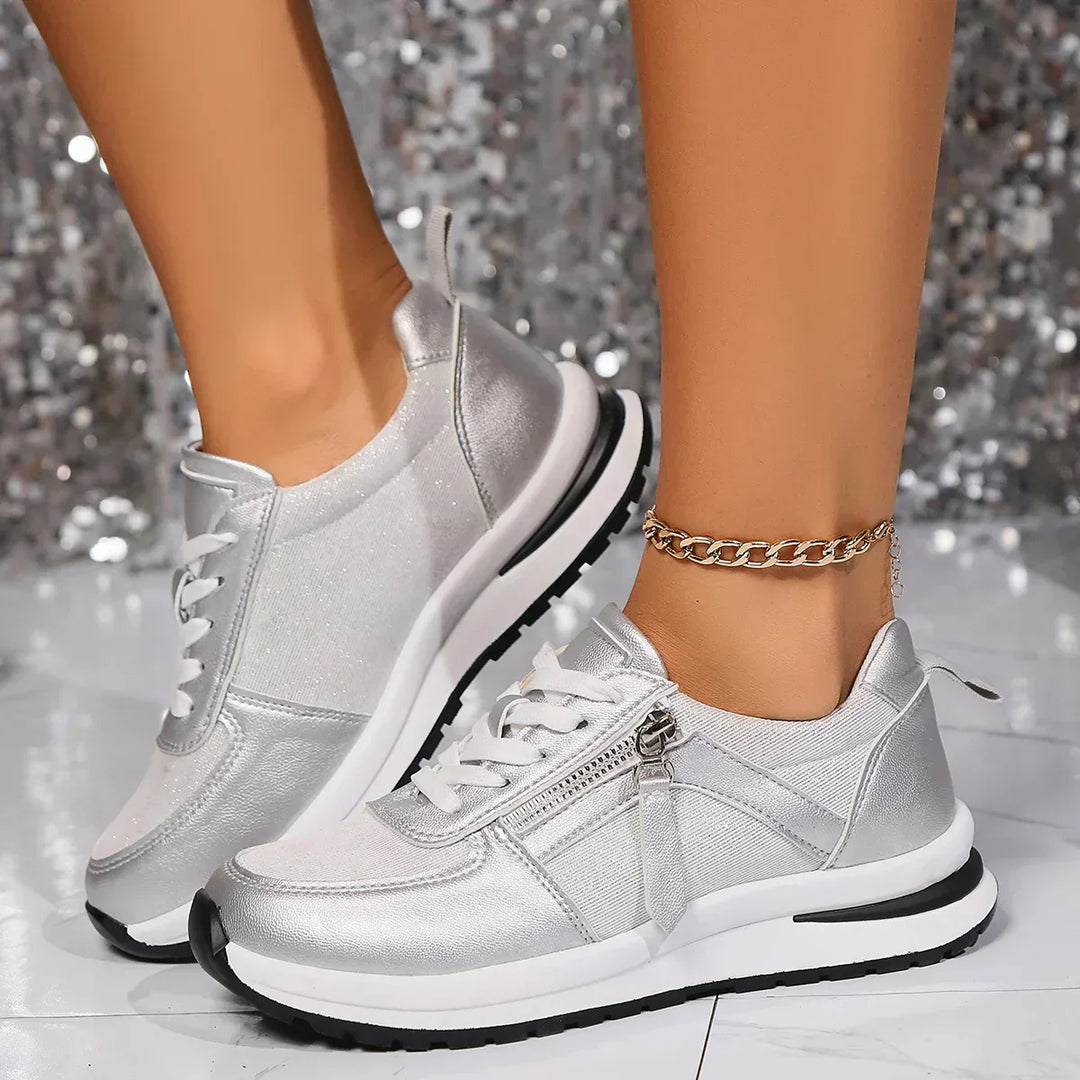 Celina | Glanzende Comfort Sneaker