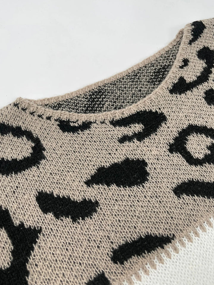 Celina | Comfortabele Panterprint Trui