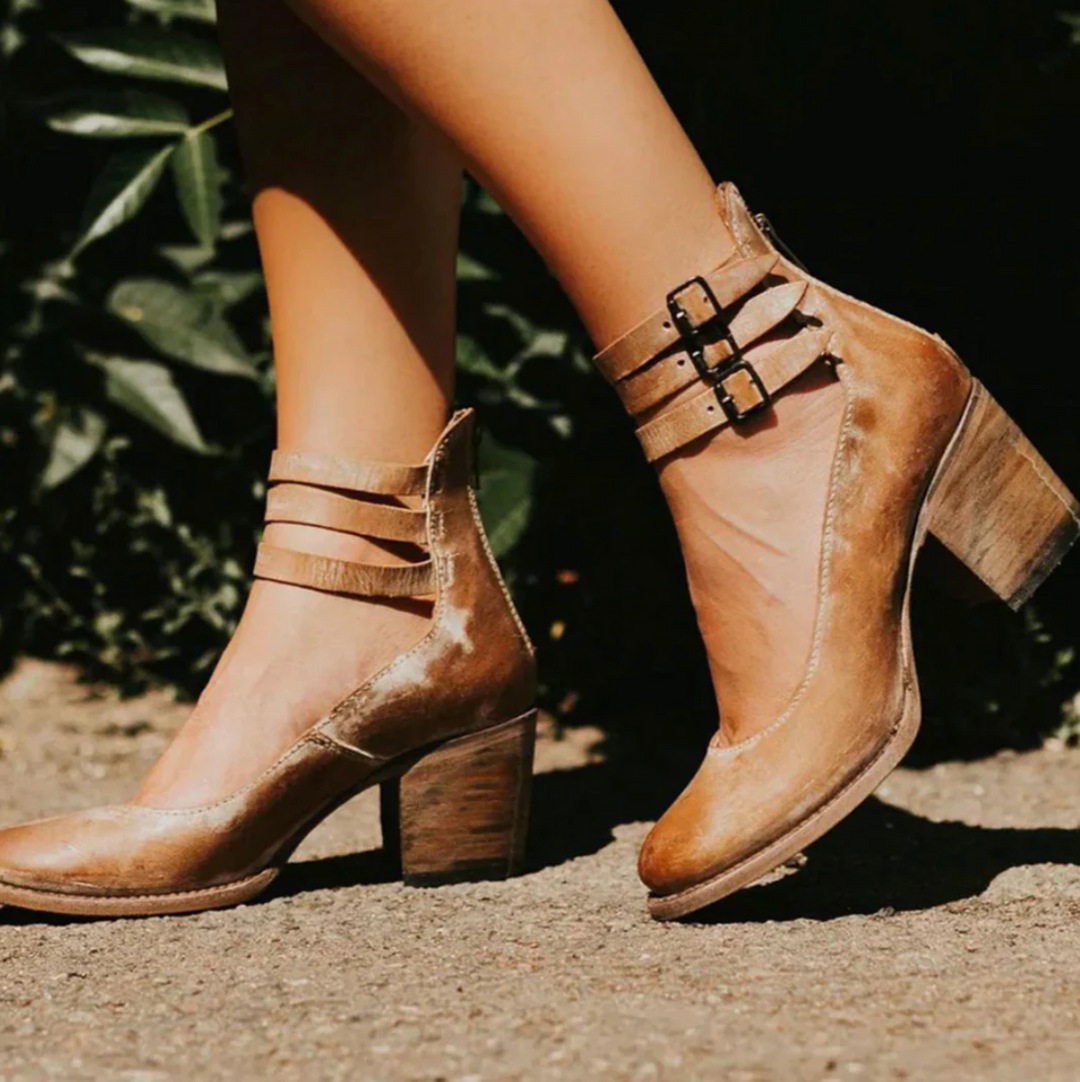 Celina | Leren Vintage Pumps