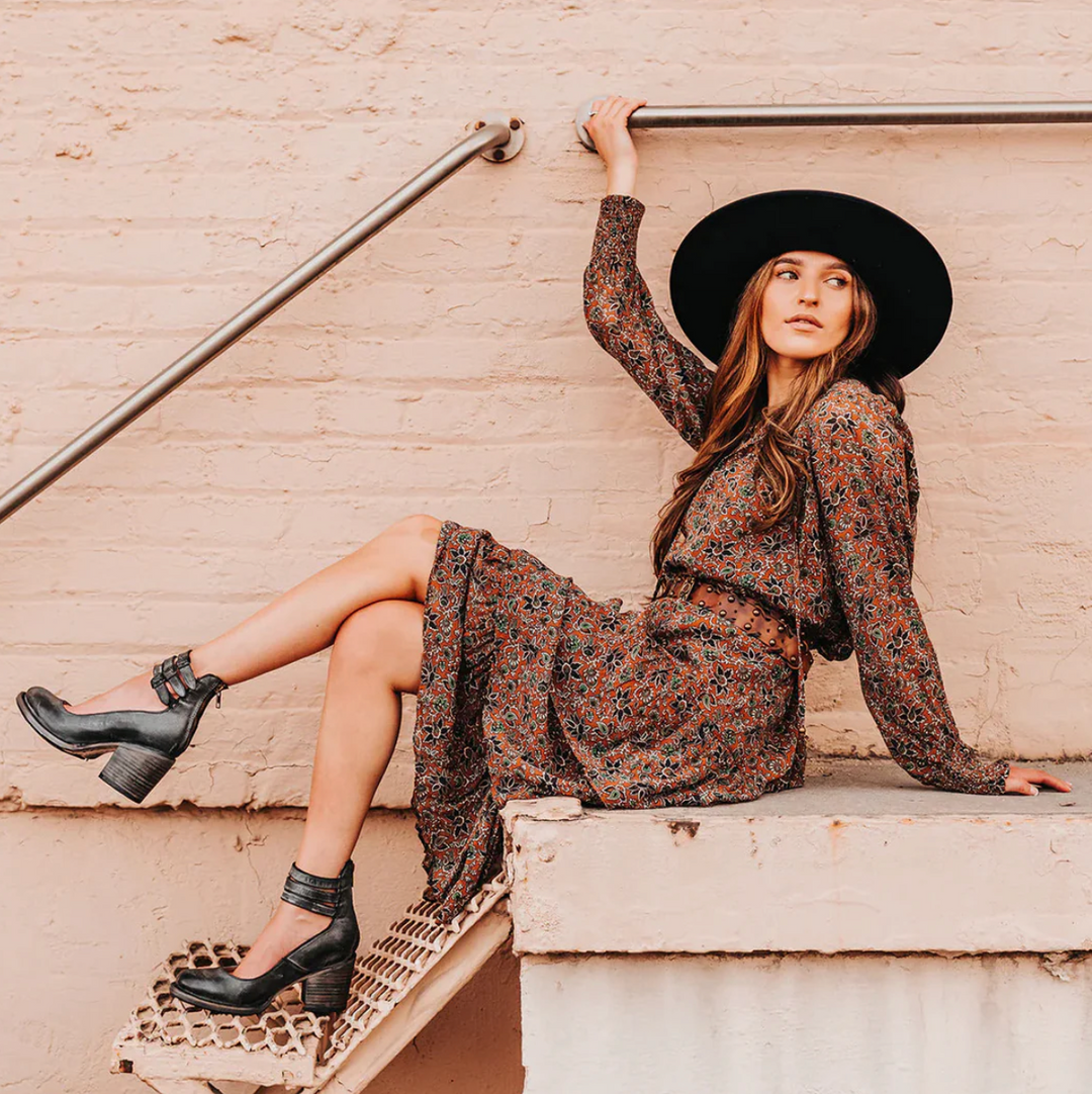 Celina | Leren Vintage Pumps