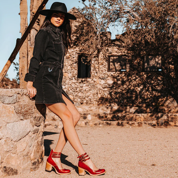 Celina | Leren Vintage Pumps