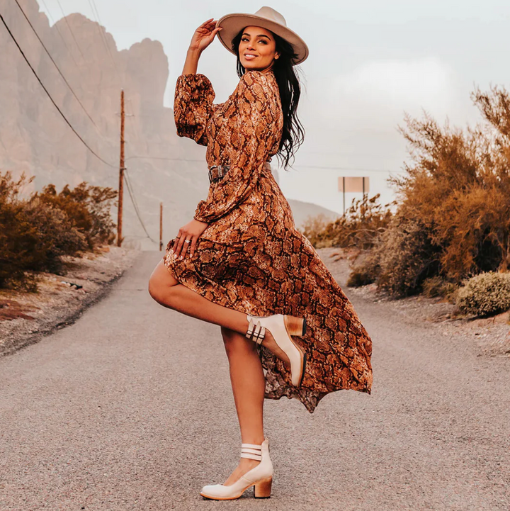 Celina | Leren Vintage Pumps