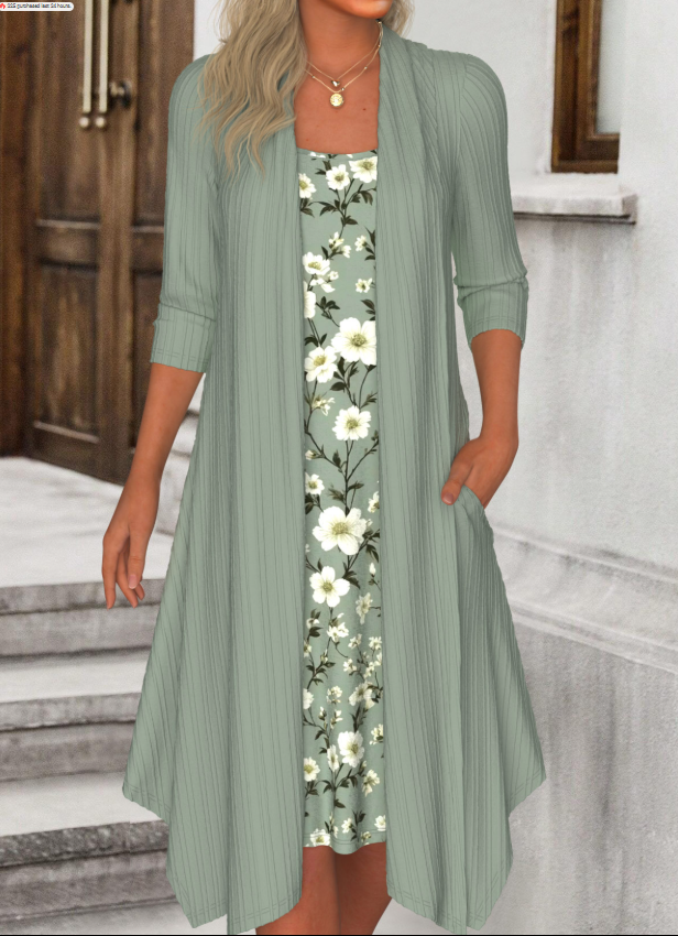 Celina | Bloemen A-Line Dress