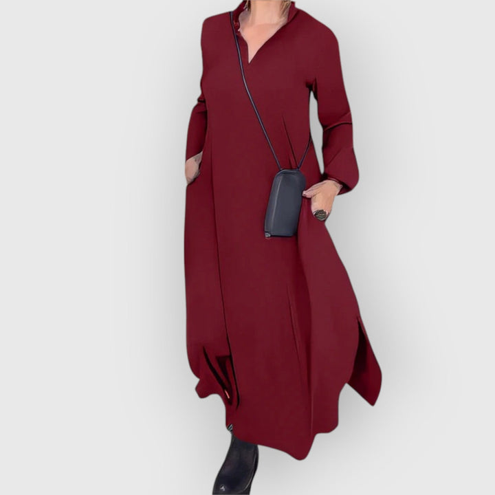 Celina | Lange Elasta-Jurk