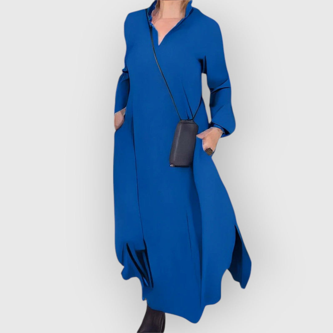 Celina | Lange Elasta-Jurk