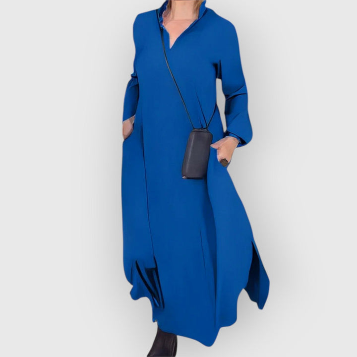 Celina | Lange Elasta-Jurk