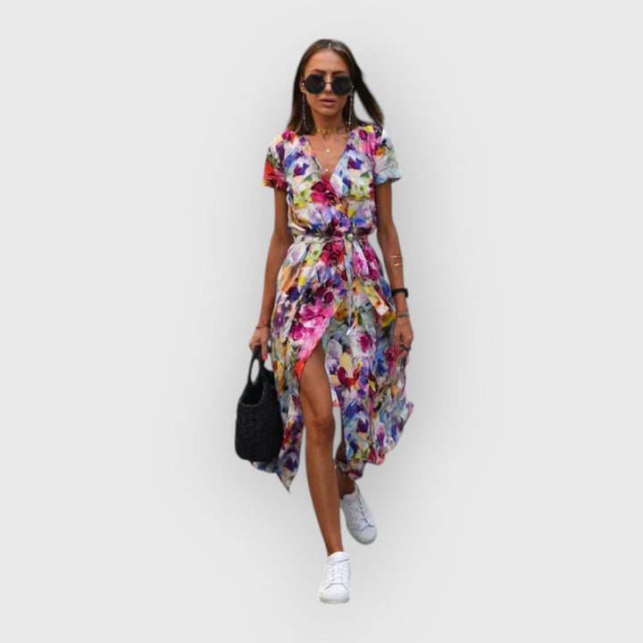 Celina | Elegante V-Hals Jurk