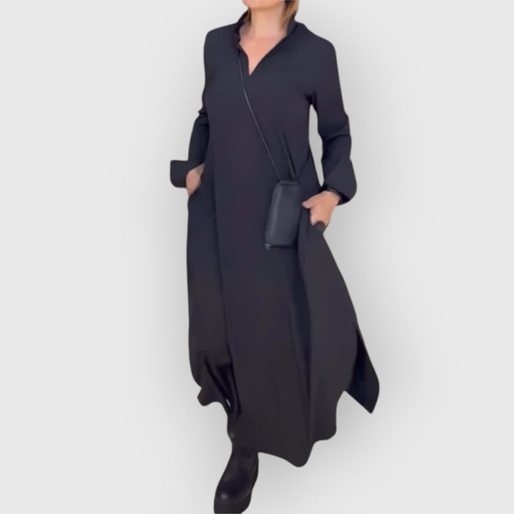 Celina | Lange Elasta-Jurk