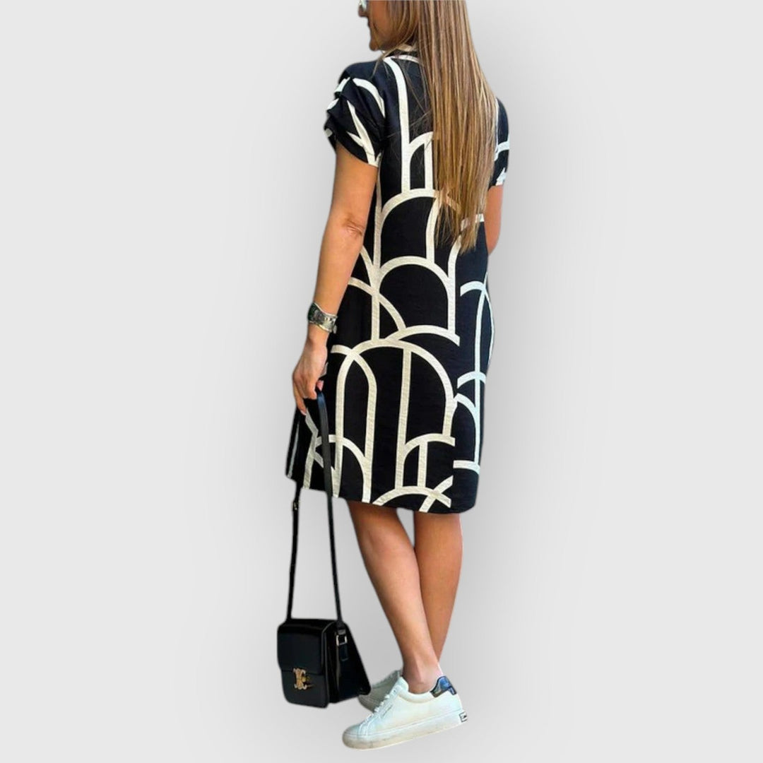 Celina | Korte Mouw Jurk