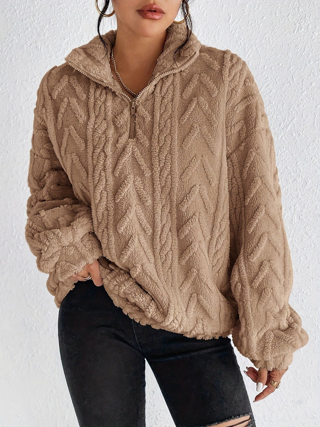 Celina | Zachte Fleece Knit Trui