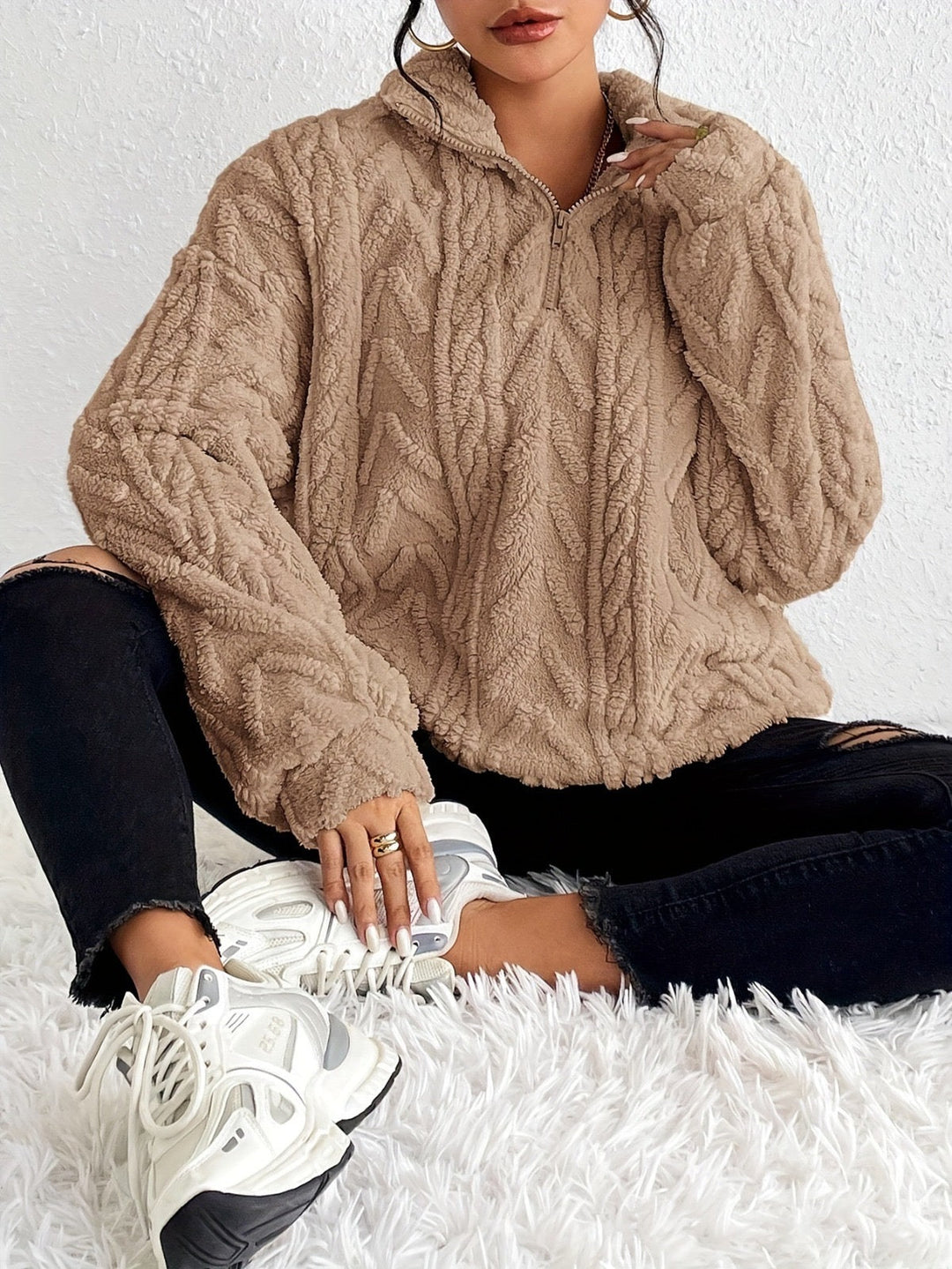 Celina | Zachte Fleece Knit Trui