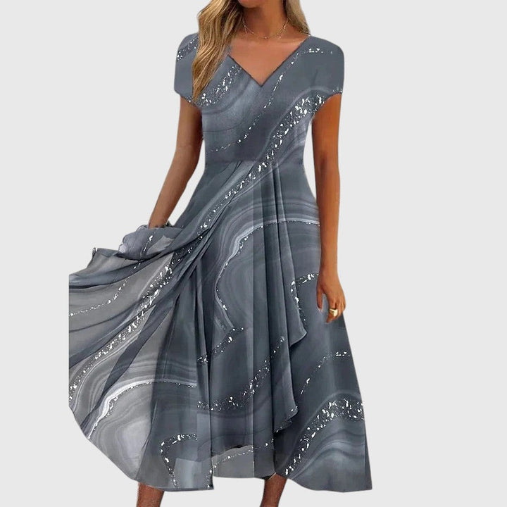 Celina | Midi V-Hals Jurk